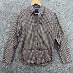 American Eagle Shirt Adult Small Plaid Classic Fit Button‎ Down Long Sleeve
